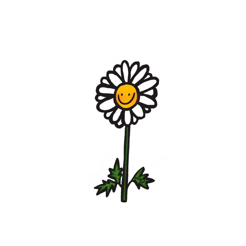 Handgetekende bloemenillustratie door Marretjes