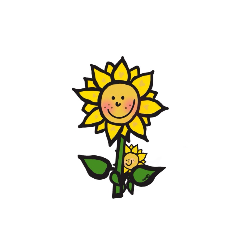 Handgetekende bloemenillustratie door Marretjes